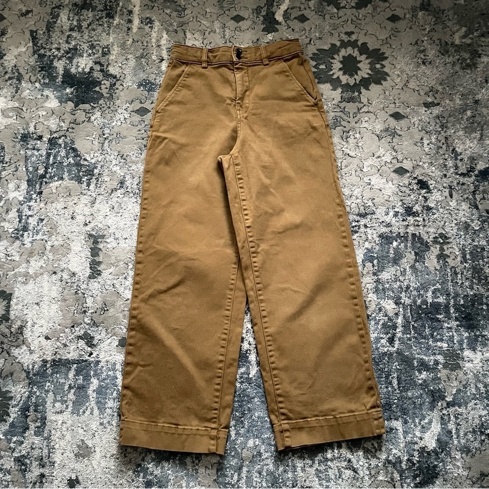 Everlane Brown Straight Leg cropped Twill jeans size 4 preowned
